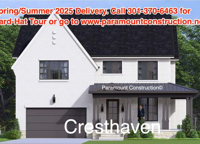 Property at Cresthaven 5 - 7601 Maryknoll Ave. Plan, Arlington, VA 22205, 6 beds, 5.5 baths