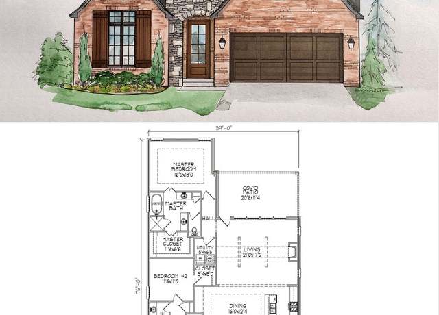 Property at 2036 Plan, Owasso, OK 74055, 3 beds, 2 baths