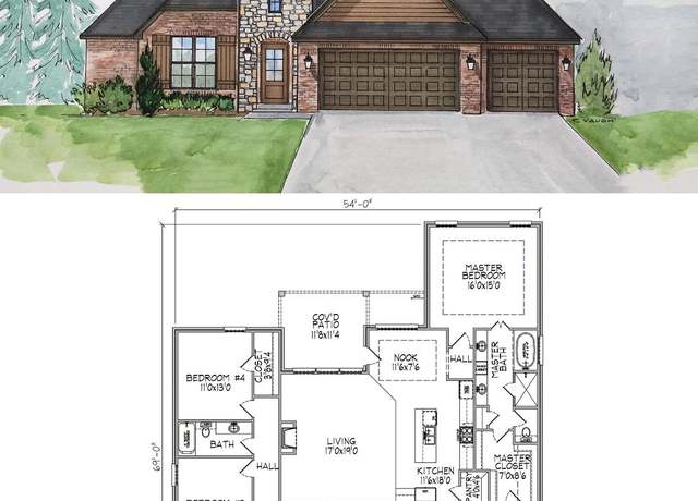 Property at 2119 Plan, Glenpool, OK 74033, 4 beds, 2 baths
