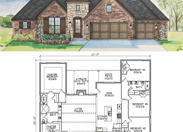 Property at 2703 Plan, Claremore, OK 74017, 4 beds, 2.5 baths