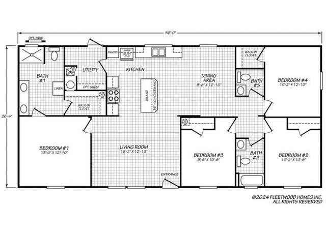 Property at The Azalea Plan, Mobile, AL 36695, 4 beds, 2 baths