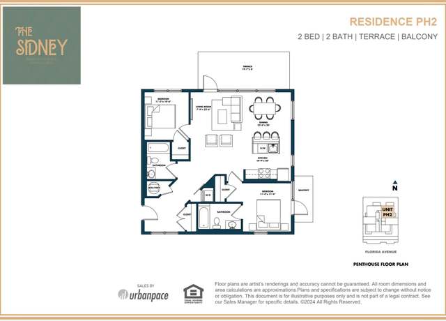 Property at PH 2 Plan, Washington, DC 20002, 2 beds, 2 baths