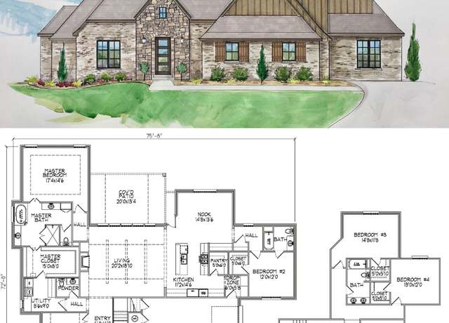 Property at 3519 Plan, Bixby, OK 74008, 4 beds, 3.5 baths
