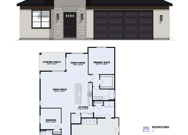Property at The Southfork Plan, Filer, ID 83328, 3 beds, 2 baths