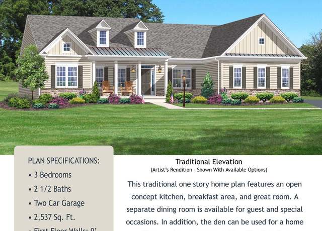 Property at Nathan Hale - Traditional Plan, Easton, PA 18045, 3 beds, 2.5 baths