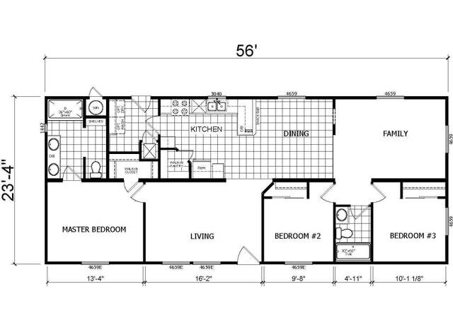 Property at Creekside Manor CM3563F Plan, Tulare, CA 93274, 3 beds, 2 baths