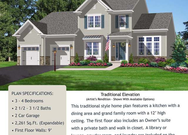 Property at Faneuil Hall - Traditional Plan, Easton, PA 18045, 3 beds, 2.5 baths