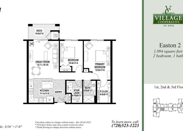 Property at Easton-2 Plan, Lafayette, CO 80026, 2 beds, 1 bath