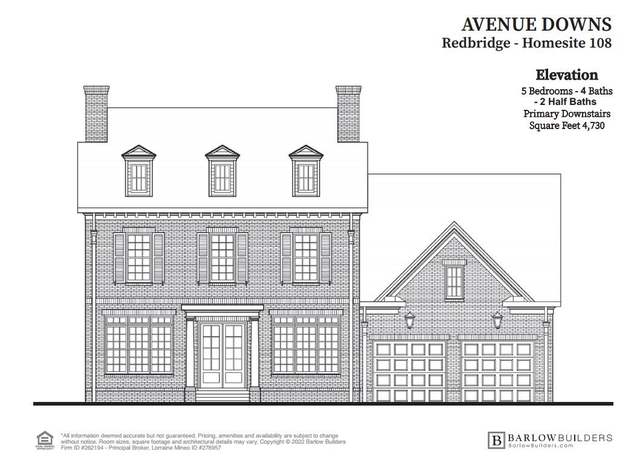 Property at 108 Plan, Thompsons Station, TN 37179, 5 beds, 5 baths