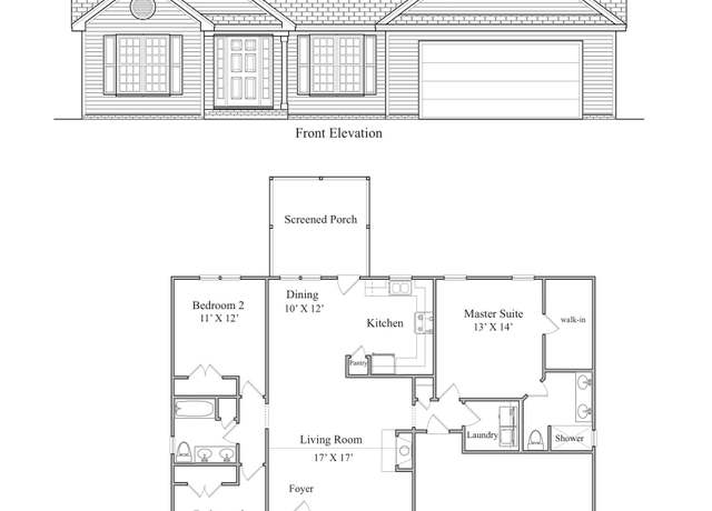 Property at Westwood Plan, Kenly, NC 27542, 3 beds, 2 baths