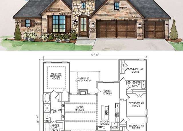 Property at Green Plan, Claremore, OK 74017, 4 beds, 2.5 baths