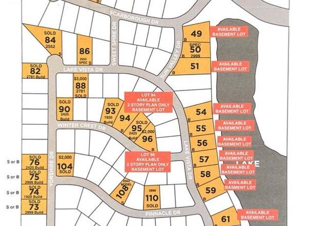 Property at 2999 Lakefront Lot with basement Plan, Columbus, IN 47201, 3 beds, 2.5 baths