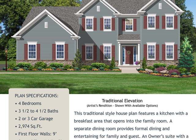 Property at George Taylor - Traditional Plan, Easton, PA 18045, 4 beds, 2.5 baths