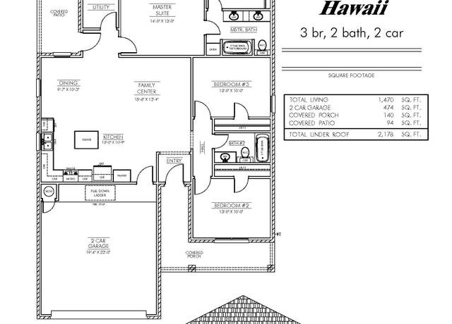 Property at Hawaii Plan, Amarillo, TX 79118, 3 beds, 2 baths