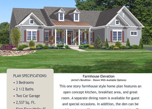 Property at Nathan Hale - Farmhouse Plan, Easton, PA 18045, 3 beds, 2.5 baths