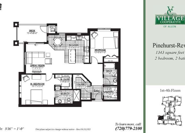 Property at Pinehurst -Rev Plan, Allen, TX 75013, 2 beds, 2 baths