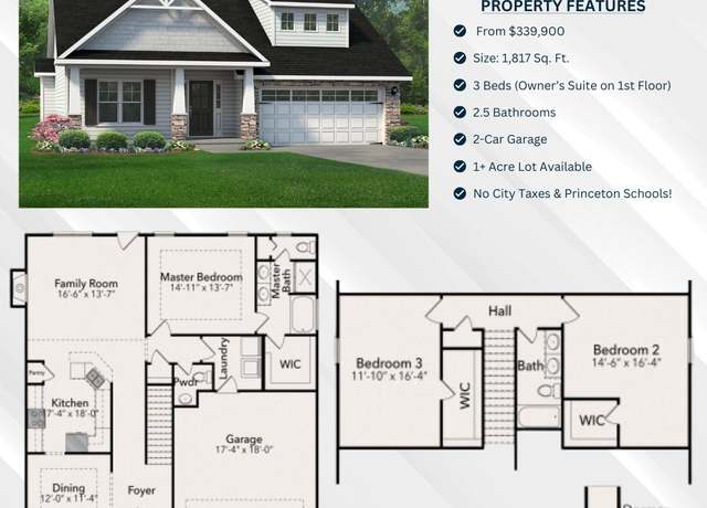 Property at The Brunwick Plan, Smithfield, NC 27577, 3 beds, 2.5 baths