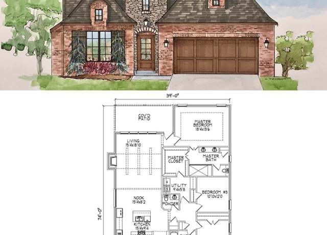 Property at 2214 Plan, Owasso, OK 74055, 3 beds, 2.5 baths