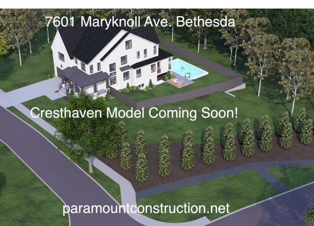 Property at Cresthaven 7 - 7601 Maryknoll Ave. Plan, Mc Lean, VA 22101, 6 beds, 5.5 baths