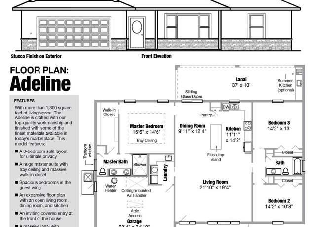 Property at Adeline Plan, S4j2pr Citrus Springs, FL 34434, 3 beds, 2 baths