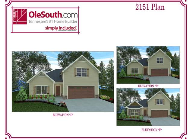 Property at 2151 Elevation DEF Plan, Murfreesboro, TN 37129, 3 beds, 3 baths