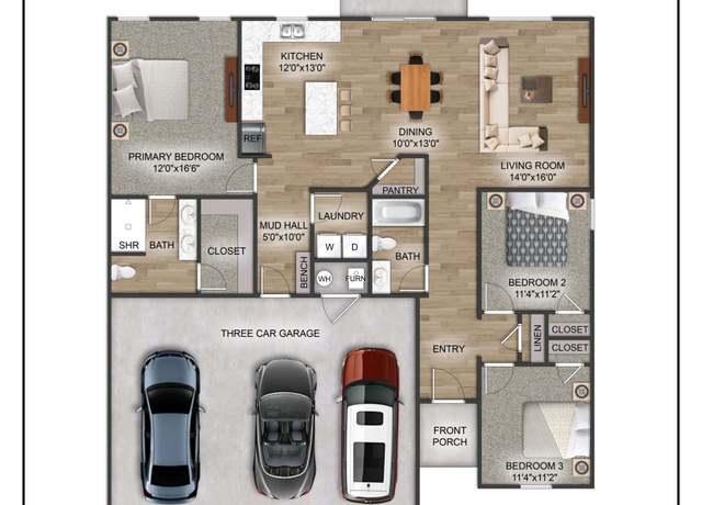 Property at Willow Plan, Rogersville, MO 65742, 3 beds, 2 baths