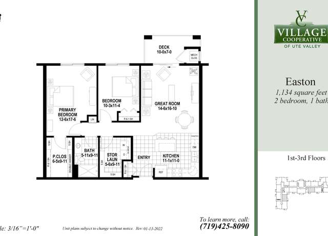 Property at Easton Plan, Colorado Springs, CO 80919, 2 beds, 1 bath