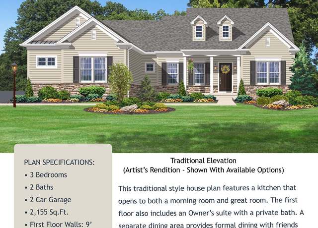 Property at Hawthorn - Traditional Plan, Easton, PA 18045, 3 beds, 2 baths