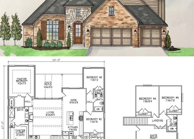 Property at 3130 Plan, Claremore, OK 74017, 5 beds, 3.5 baths