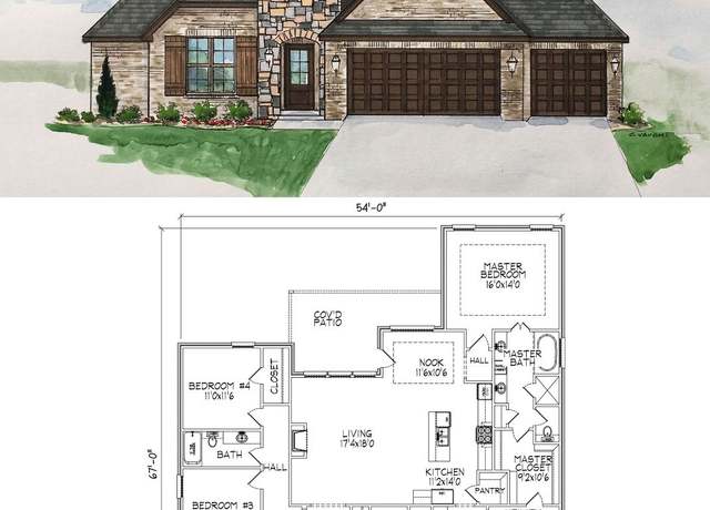 Property at 1998-4 Plan, Glenpool, OK 74033, 4 beds, 2 baths