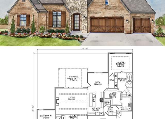 Property at 2707 Plan, Claremore, OK 74017, 4 beds, 2.5 baths