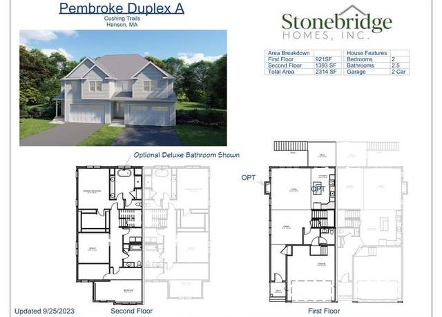Property at Pembroke A Plan, Hanson, MA 02341, 2 beds, 2.5 baths