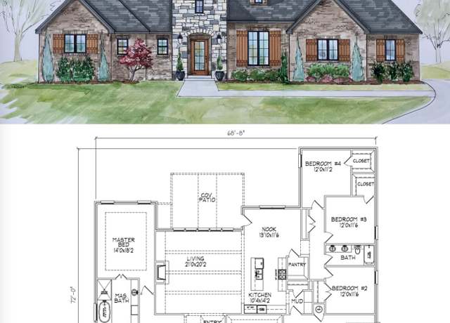 Property at Rooney Plan, Broken Arrow, OK 74014, 4 beds, 2.5 baths