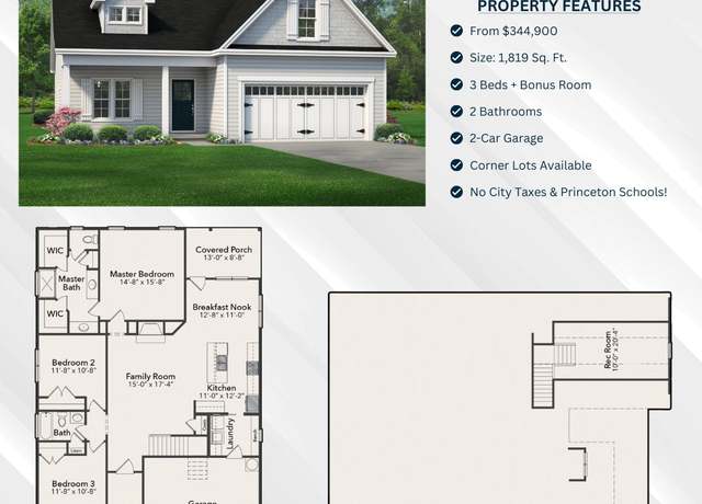 Property at The Smith Plan, Smithfield, NC 27577, 3 beds, 2 baths