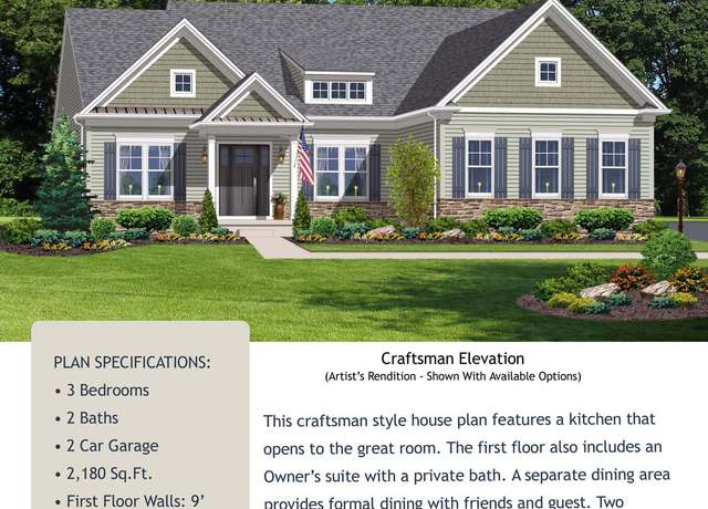 Property at Reagan - Craftsman Plan, Easton, PA 18045, 3 beds, 2 baths
