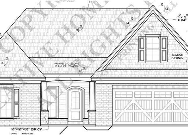 Property at Chestnut Oak Plan, Tupelo, MS 38801, 3 beds, 3 baths