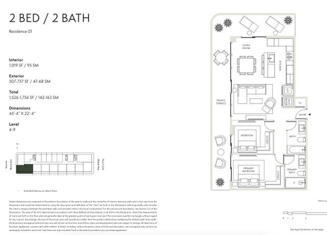 Property at Residence 01 Plan, Miami Beach, FL 33141, 2 beds, 2 baths