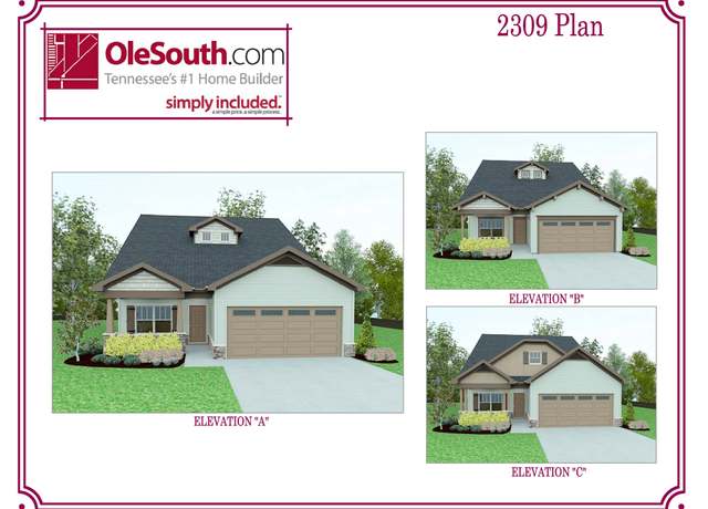 Property at 2309 Elevation ABC Plan, Murfreesboro, TN 37129, 3 beds, 4 baths