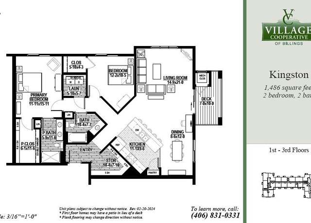Property at Kingston Plan, Billings, MT 59102, 2 beds, 2 baths