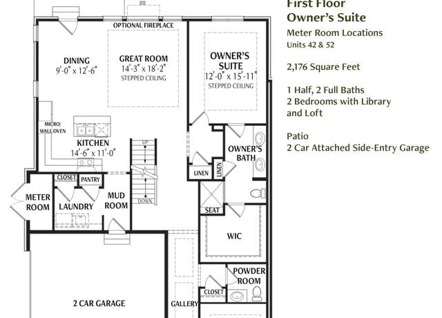 Property at Unit C - End Unit Plan, West Bloomfield, MI 48322, 2 beds, 2.5 baths