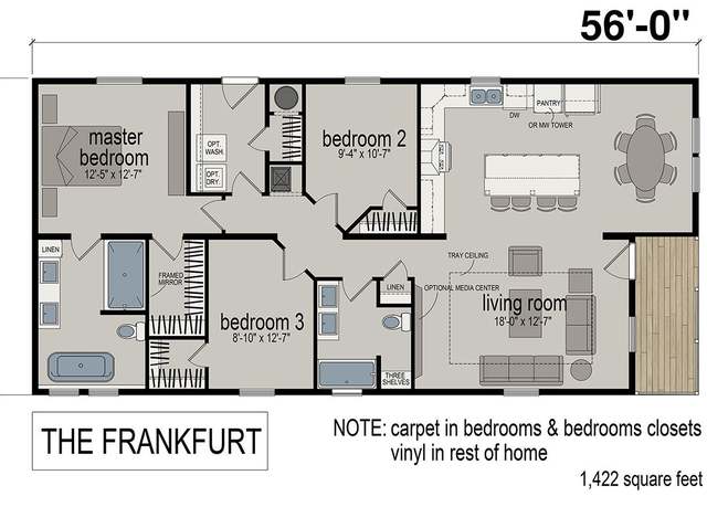 Property at Champion 74 River Bluff Estates Plan, Memphis, TN 38128, 3 beds, 2 baths