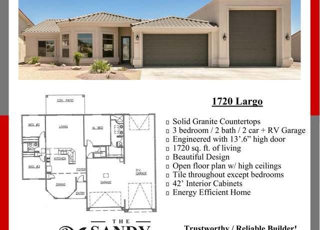 Property at Largo Plan, Lake Havasu City, AZ 86406, 3 beds, 2 baths