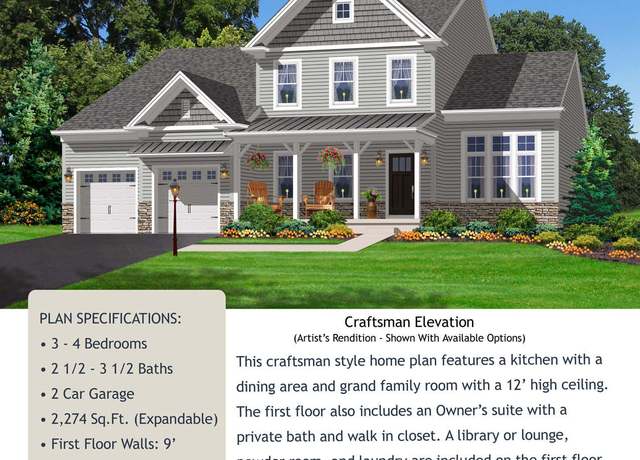 Property at Faneuil Hall - Craftsman Plan, Easton, PA 18045, 3 beds, 2.5 baths