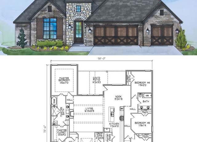Property at 2699 Plan, Claremore, OK 74017, 4 beds, 2.5 baths