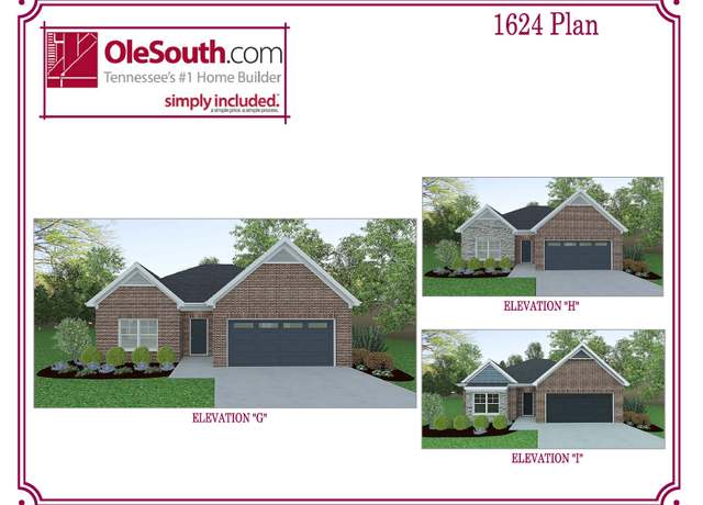 Property at 1624 Elevation GHI Plan, Pleasant View, TN 37146, 3 beds, 2 baths