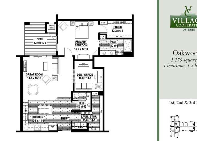 Property at Oakwood Plan, Lafayette, CO 80026, 1 bed, 1.5 baths