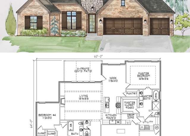 Property at 2392-4 Plan, Claremore, OK 74017, 4 beds, 2.5 baths