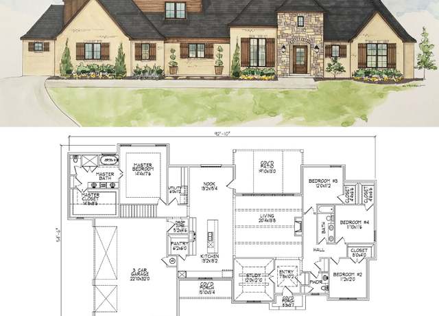 Property at Rockefeller Up Plan, Broken Arrow, OK 74014, 5 beds, 3.5 baths