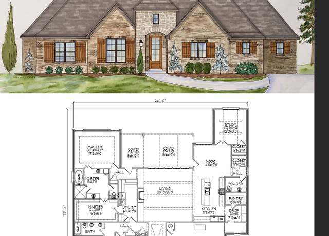 Property at 2608 Plan, Broken Arrow, OK 74014, 3 beds, 2.5 baths