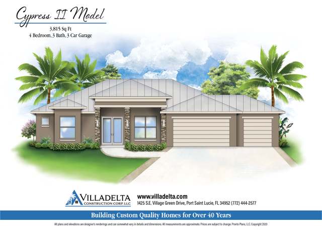 Property at The Cypress II Plan, Fort Pierce, FL 34981, 4 beds, 3 baths